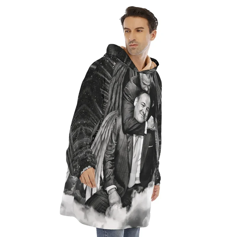 Gangsters and Angels Pullover Sherpa Fleece Hoodie