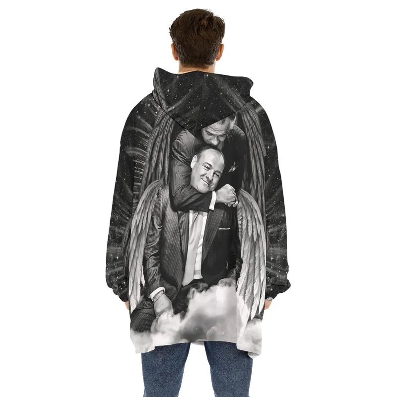 Gangsters and Angels Pullover Sherpa Fleece Hoodie