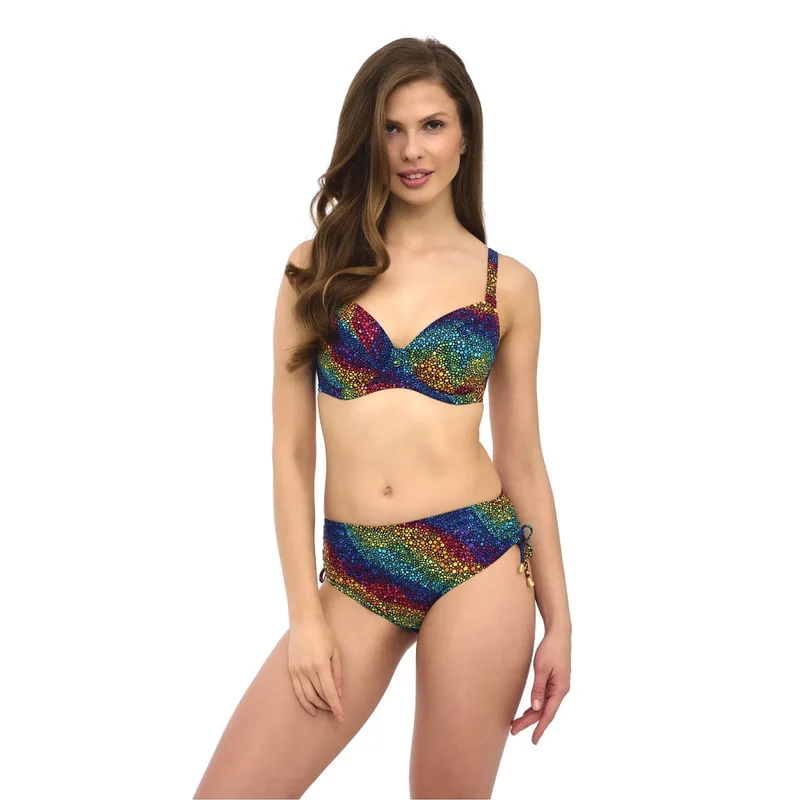 Soutien-gorge bikini multicolore motif pois Lupo Line maintien renforcé armatures bretelles ajustables plage piscine confort style femme