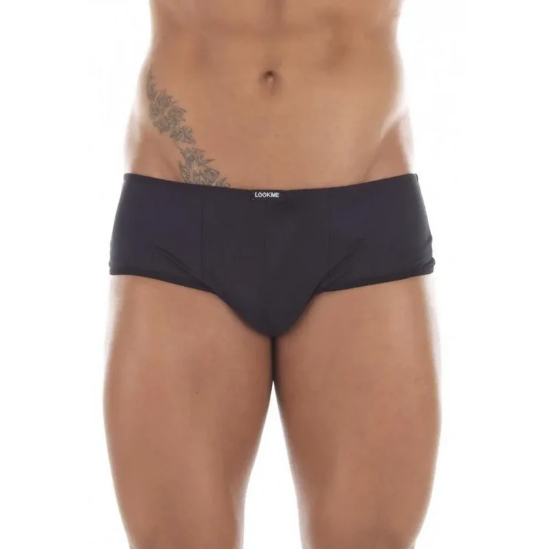 mini short transparent dos opaque devant élégant séduisant femme glamour sexy extensible polyamide élasthanne confortable respirant