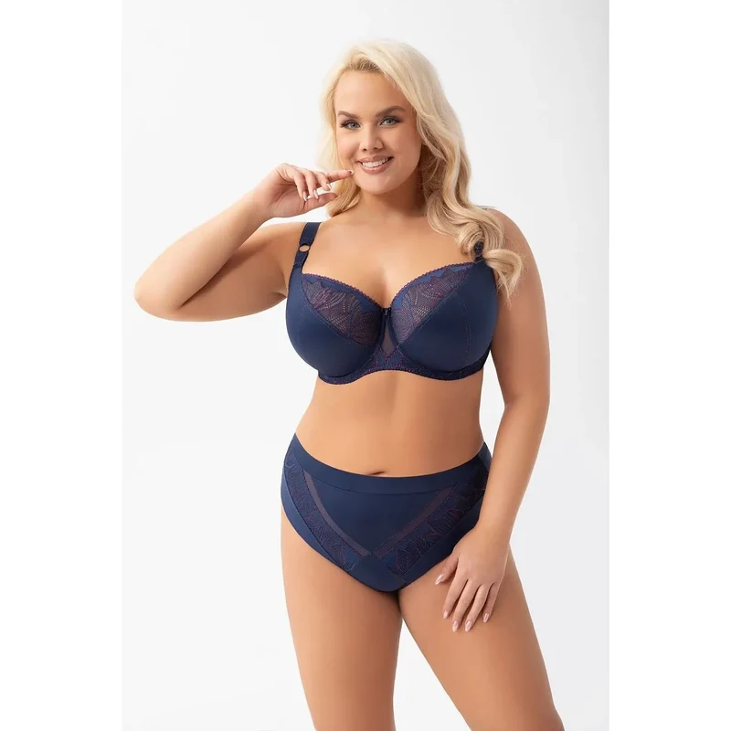 Ensemble de lingerie Gorsenia Soft Model 218309 soutien-gorge balconnet dentelle soutien optimal confort tailles grandes féminine élégance
