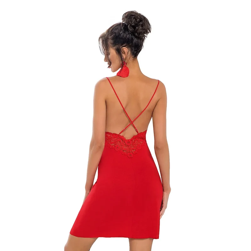 Nuisette sexy viscose élasthanne taille S à XXL Donna model 128404