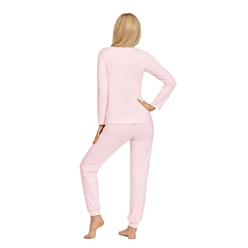 Pyjama deux-pièces femme doux extensible dentelle élégante boîte cadeau