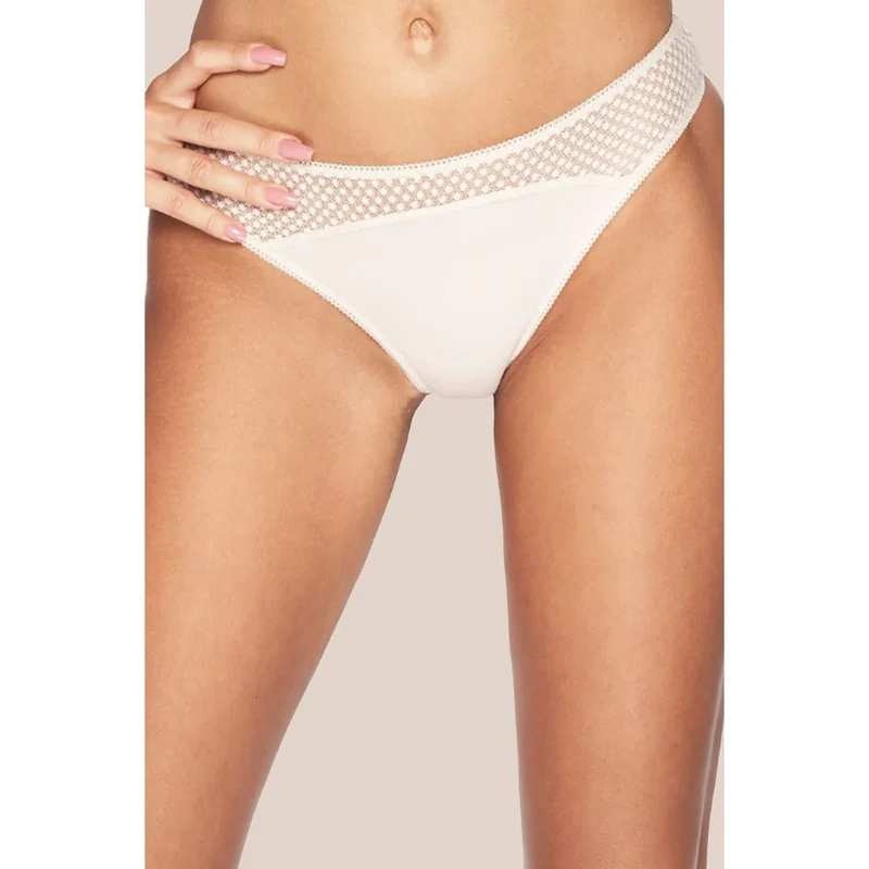 Culottes femme beige broderie dentelle confort Michelle P-339/3 Kinga