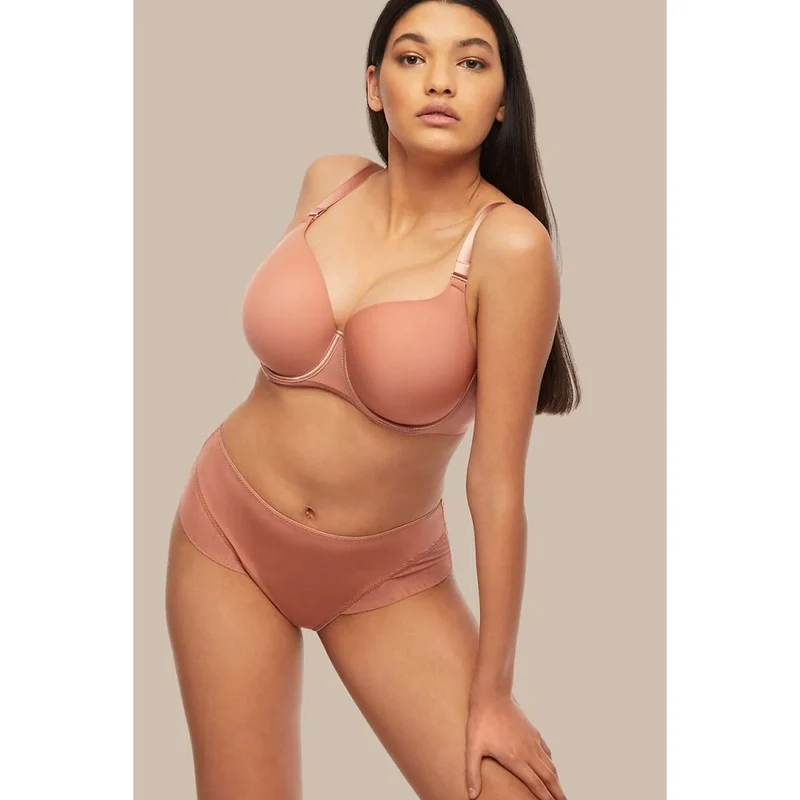 Culottes taille haute confort rose foncé modelage silhouette Kinga P-861/2