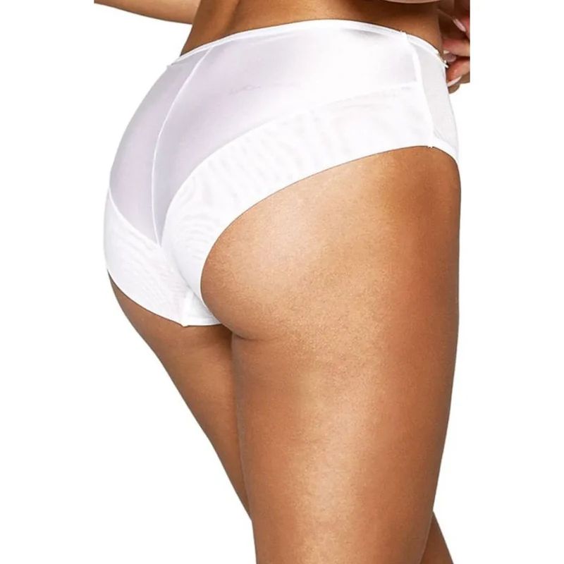 Culottes blanches confort microfibre tulle double Lou P-932/2 femme sculptante