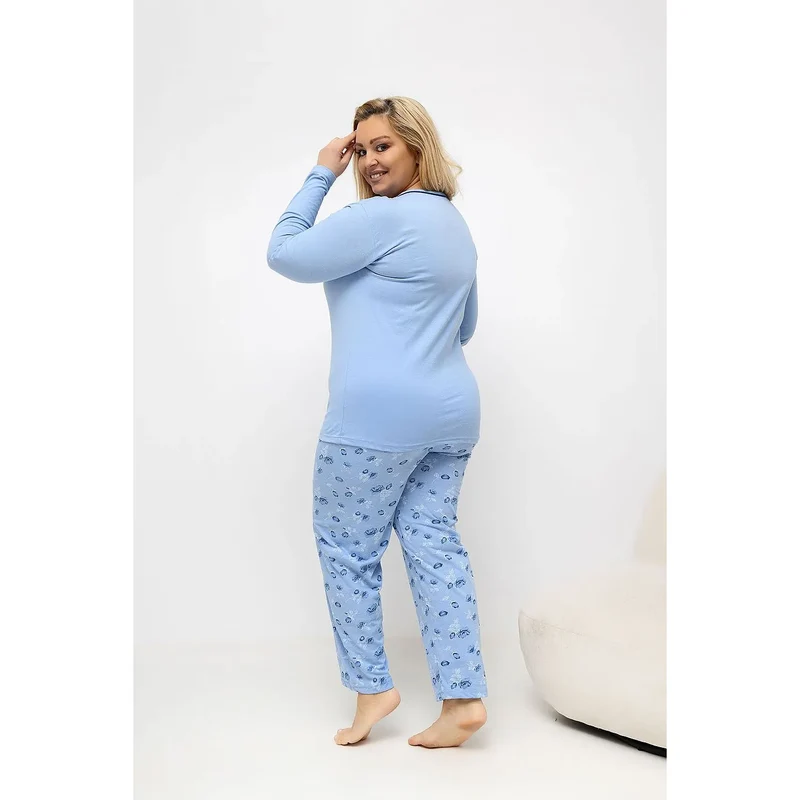 Pyjama Grande Taille Femme Coton 100% Rose Confort 2XL-4XL