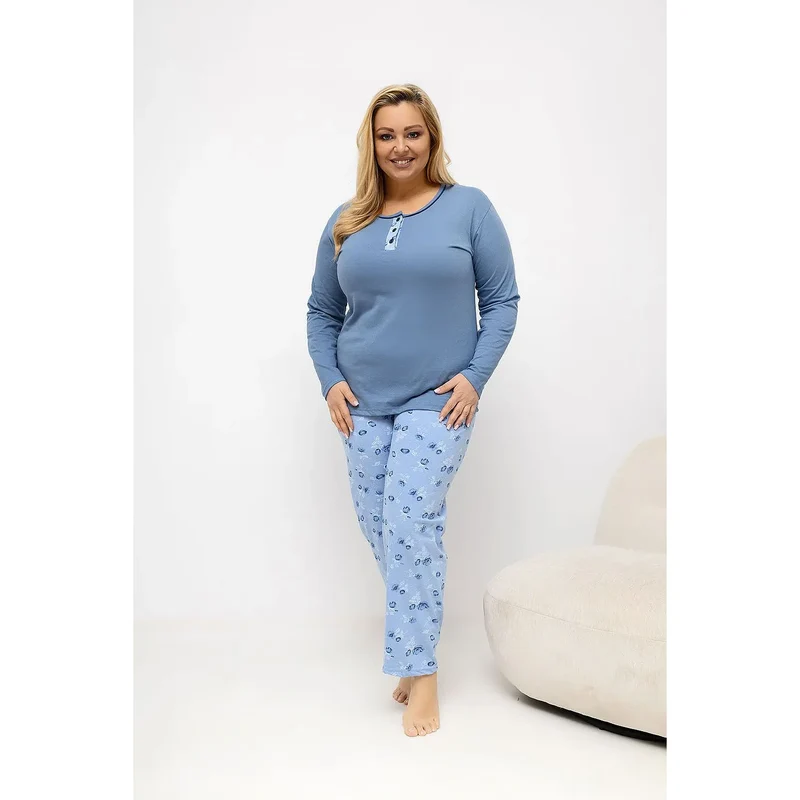 Pyjama Taille Plus Coton Confort 2XL-4XL Forever Pink
