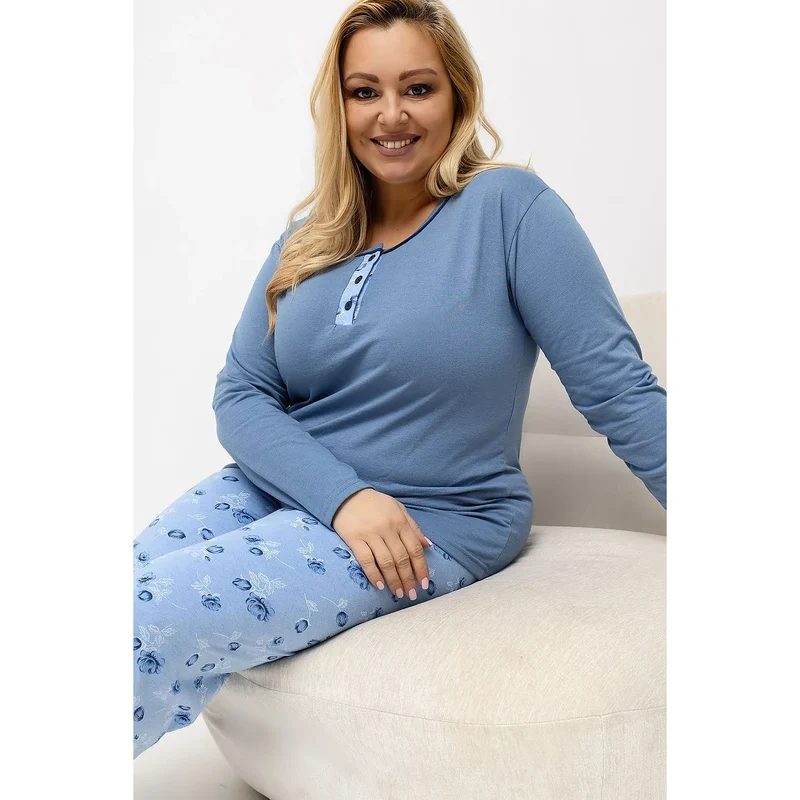 Pyjama Taille Plus Coton Confort 2XL-4XL Forever Pink