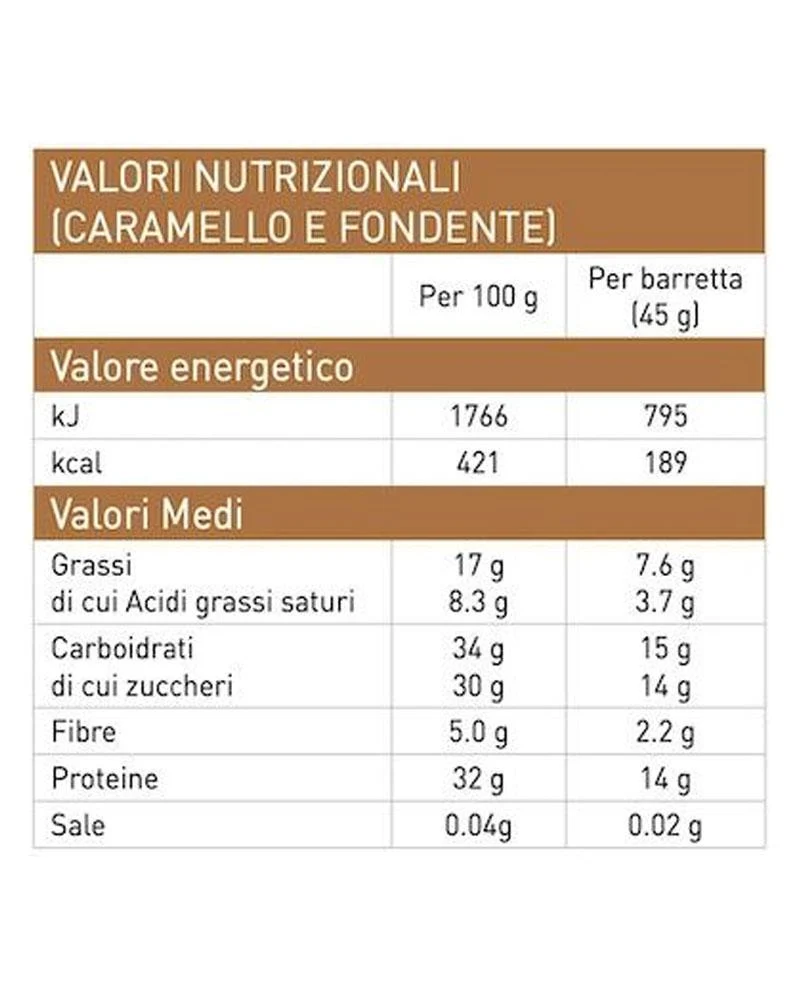 Barretta High Protein Caramello Fondente