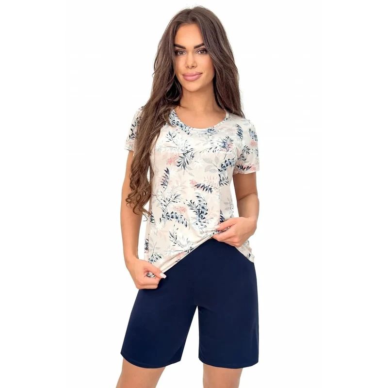 Pyjama femme élasthanne viscose taille S-XXL confort ajusté modèle 225959