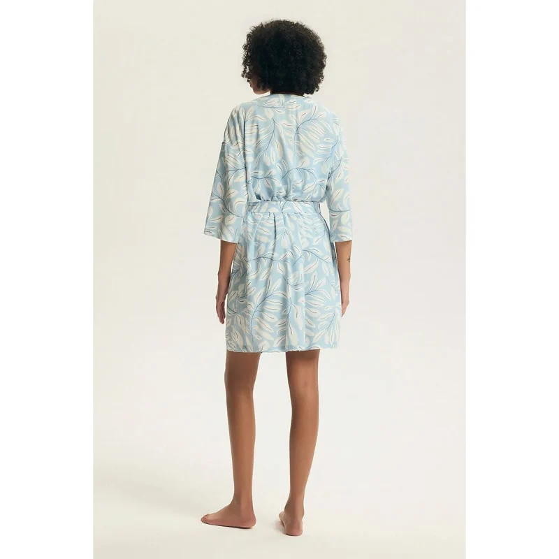 Peignoir femme élégant confortable viscose manches 3/4 maison Henderson 225451