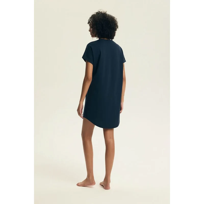 Chemise nuit femme coton respirant manches courtes élégante confortable Henderson 225448