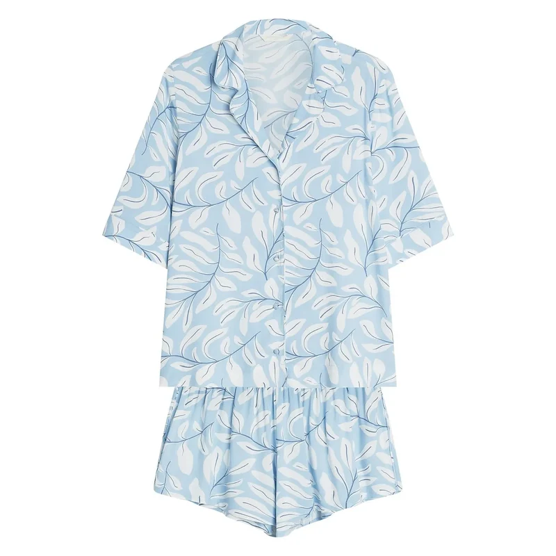 Pyjama femme élégant confortable viscose manches 3/4 imprimé Henderson 225441