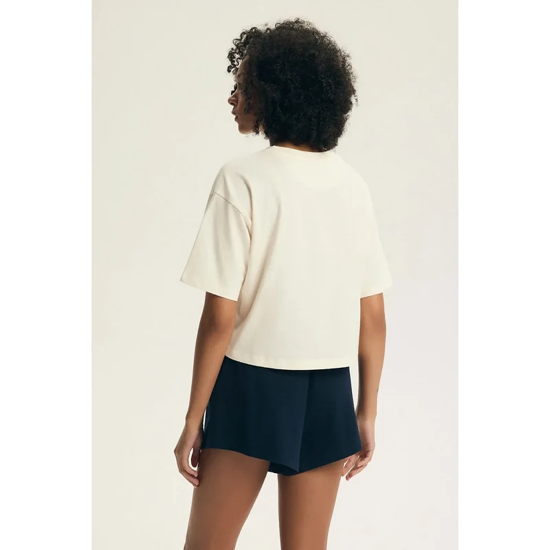 Pyjama femme coton léger confort style décontracté manches courtes shorts ajustables