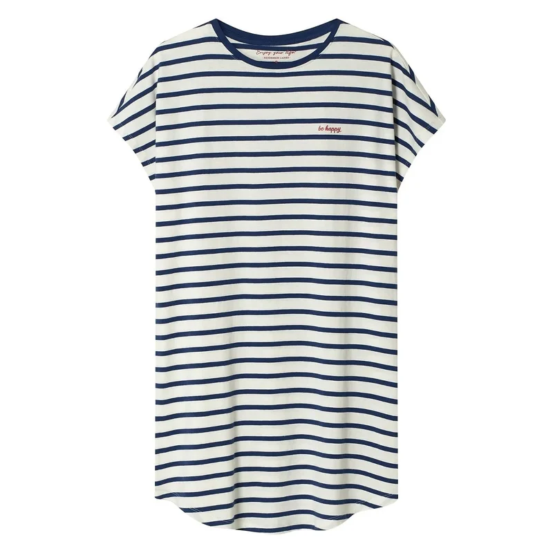 Chemise nuit femme coton respirant manches courtes élégance classique Henderson