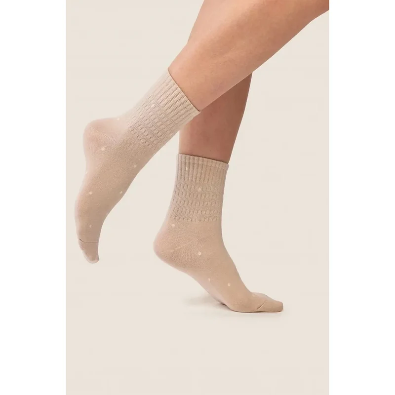 Chaussettes hautes confort coton sans compression élégantes décontractées formelles Gabriella