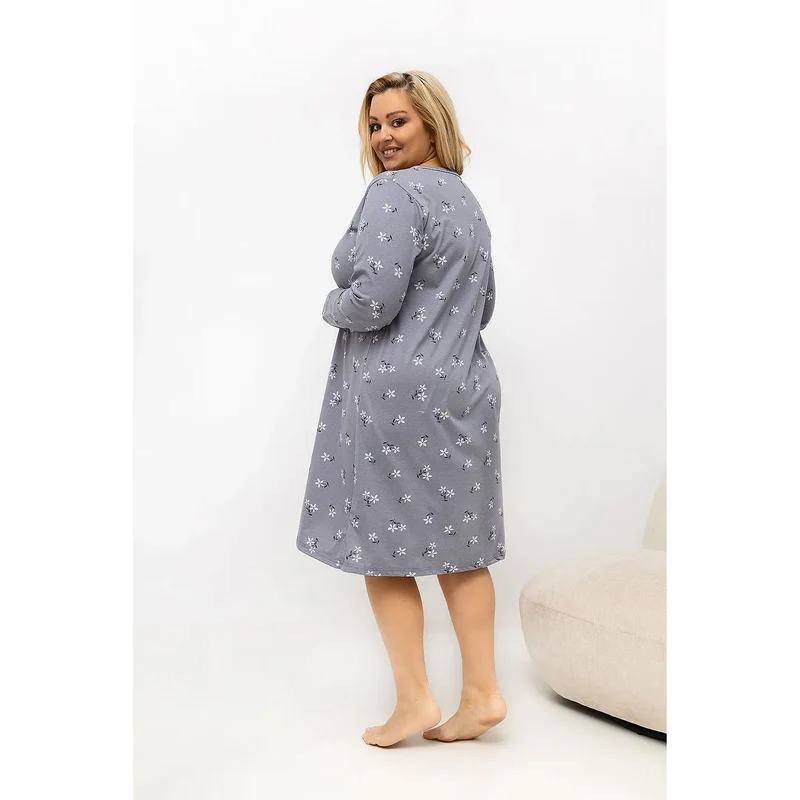 Chemise nuit grande taille coton Forever Pink modèle 226134