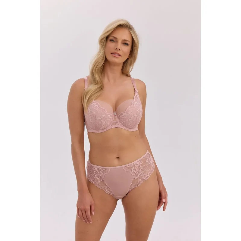 Soutien-gorge semi-rembourré dentelle résille confort maintien féminin quotidien