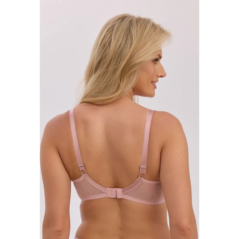 Soutien-gorge semi-rembourré dentelle résille confort maintien féminin quotidien