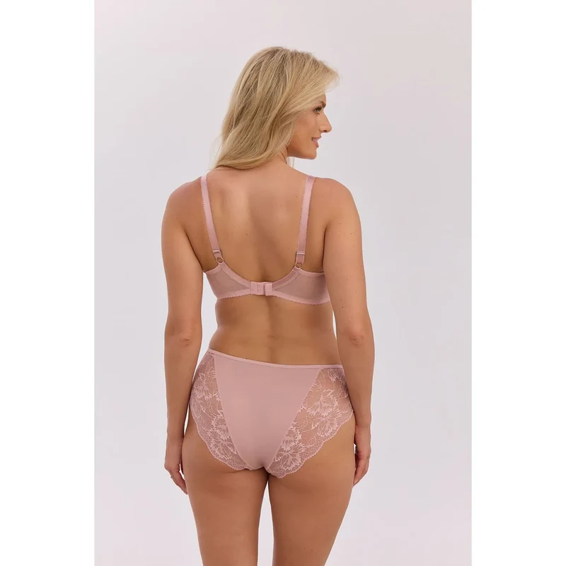 Soutien-gorge semi-rembourré dentelle résille confort maintien féminin quotidien