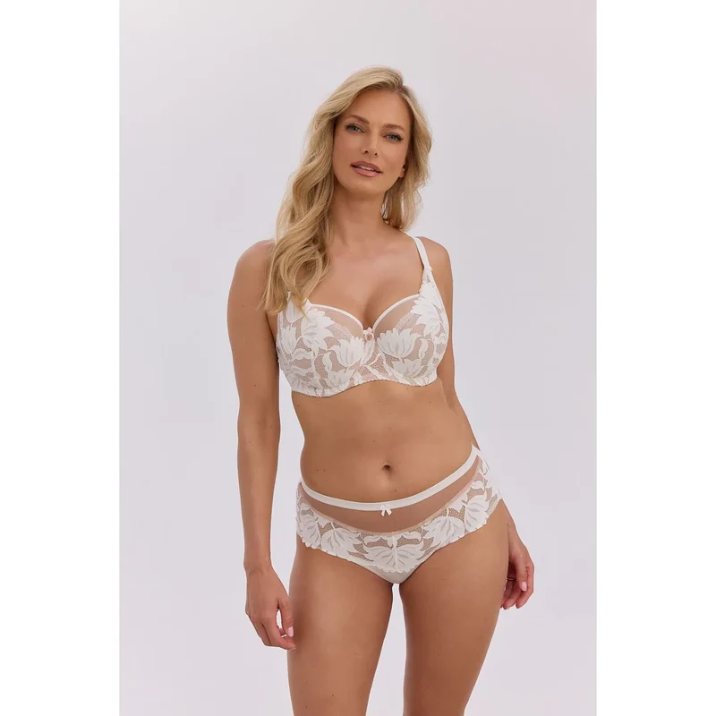 Soutien-gorge semi-rembourré grande taille confort dentelle invisible élégance