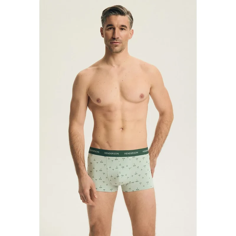 Ensemble boxers hommes confort moderne impression sportive coton élasthanne Henderson 224349