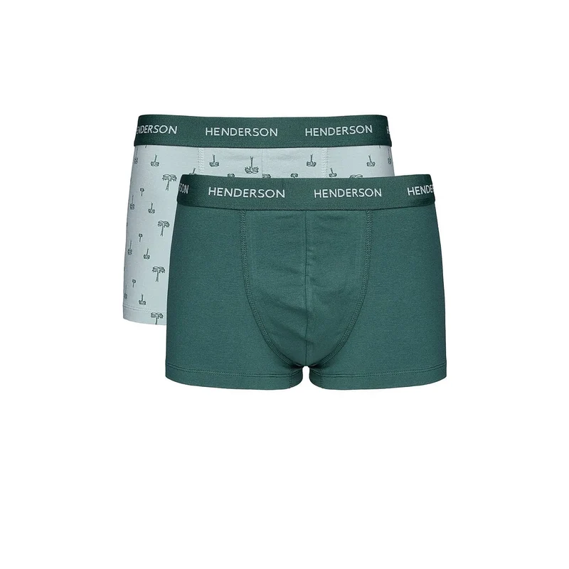 Ensemble boxers hommes confort moderne impression sportive coton élasthanne Henderson 224349