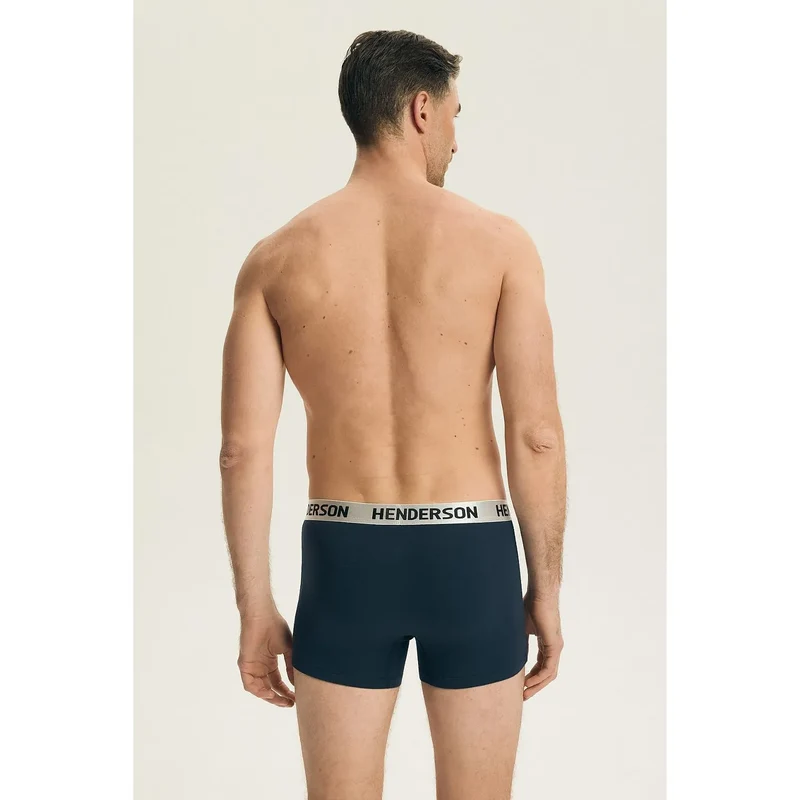 ensemble deux boxers homme confort coton élasthanne bleu marine moderne
