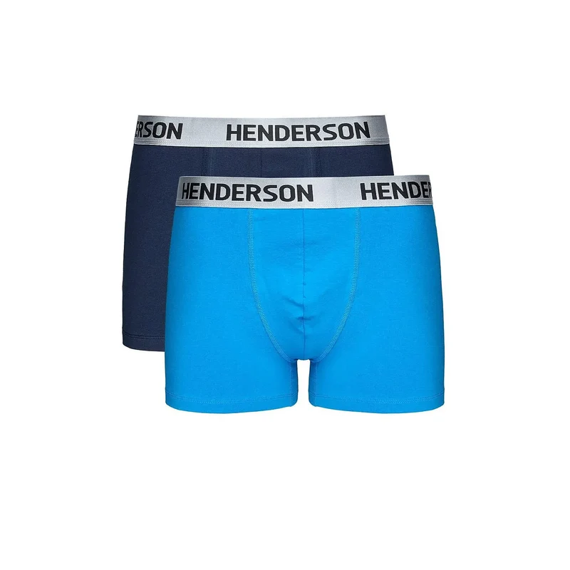 ensemble deux boxers homme confort coton élasthanne bleu marine moderne