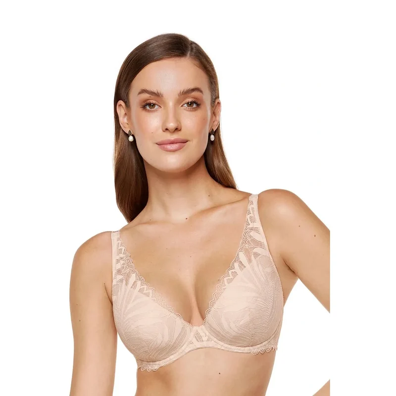 Soutien-gorge push-up dentelle Eclipse coton OEKO-TEX décolleté profond