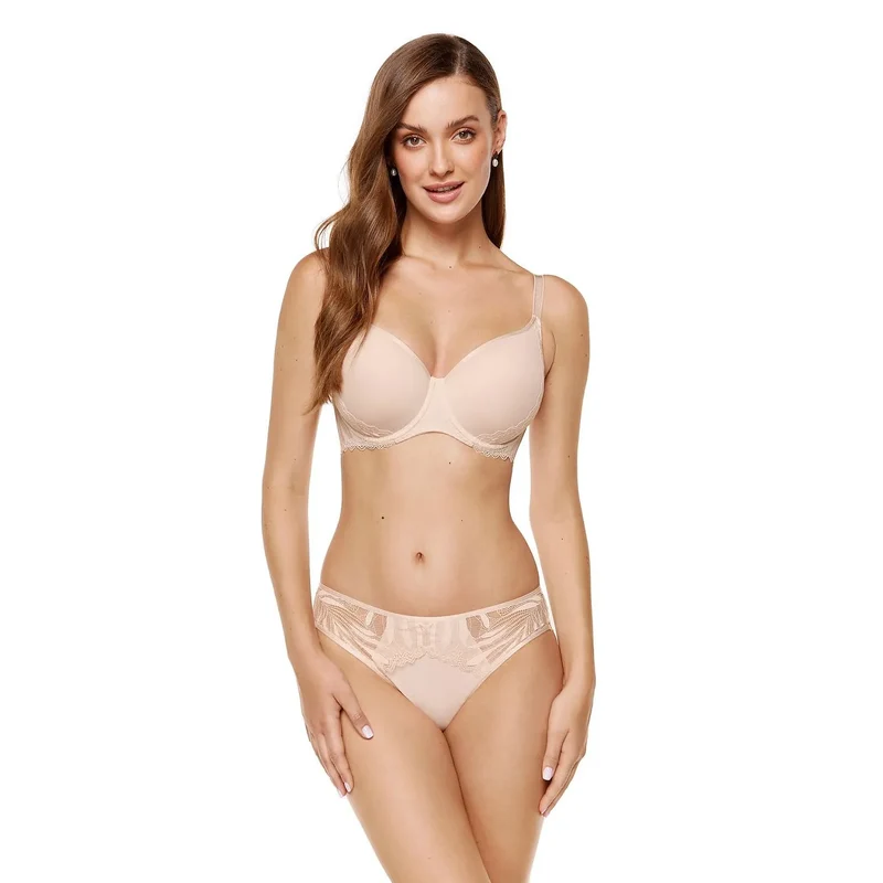 Soutien-gorge classique moulé dentelle respirant spacer Gorteks Pologne