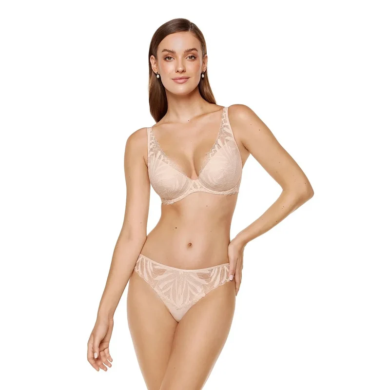 Strings brésiliens dentelle douce coton OEKO-TEX invisibles Gorteks 226371