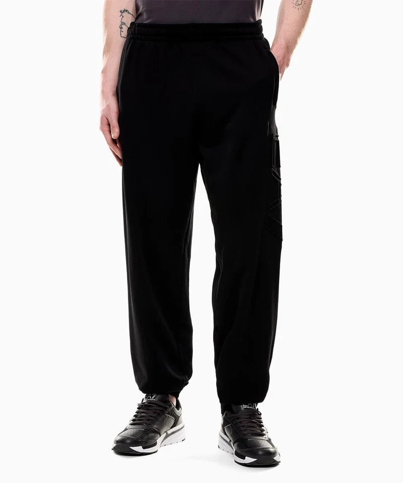 Pantaloni Jogger Logo Series In Cotone Organico