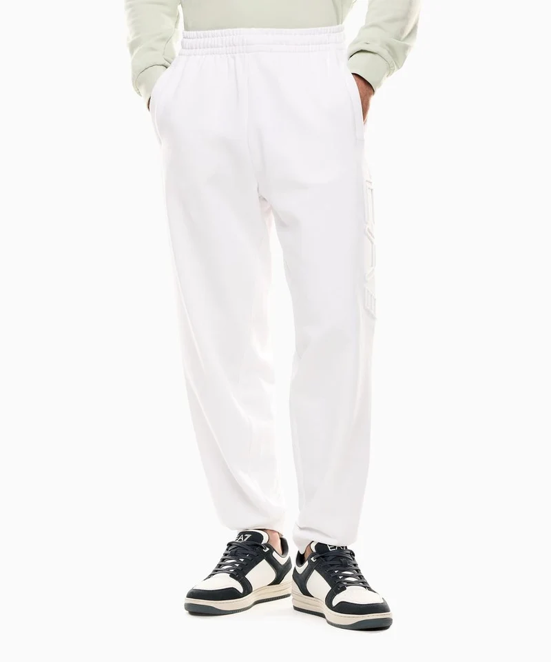 Pantaloni Jogger Logo Series In Cotone Organico
