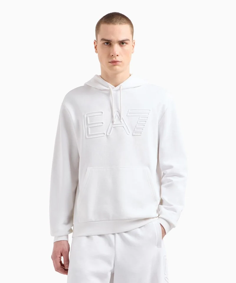 Felpa Con Cappuccio Logo Series In Cotone Organico