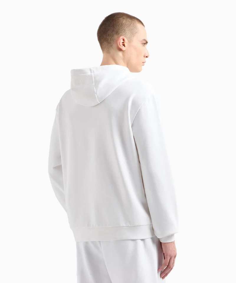 Felpa Con Cappuccio Logo Series In Cotone Organico