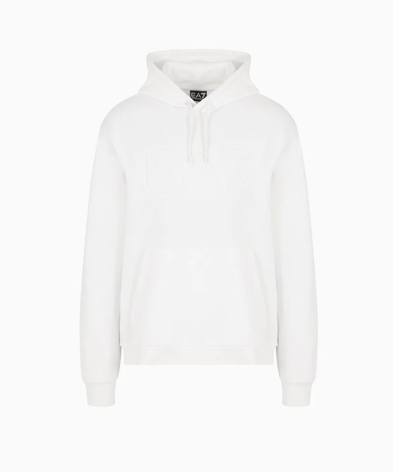Felpa Con Cappuccio Logo Series In Cotone Organico