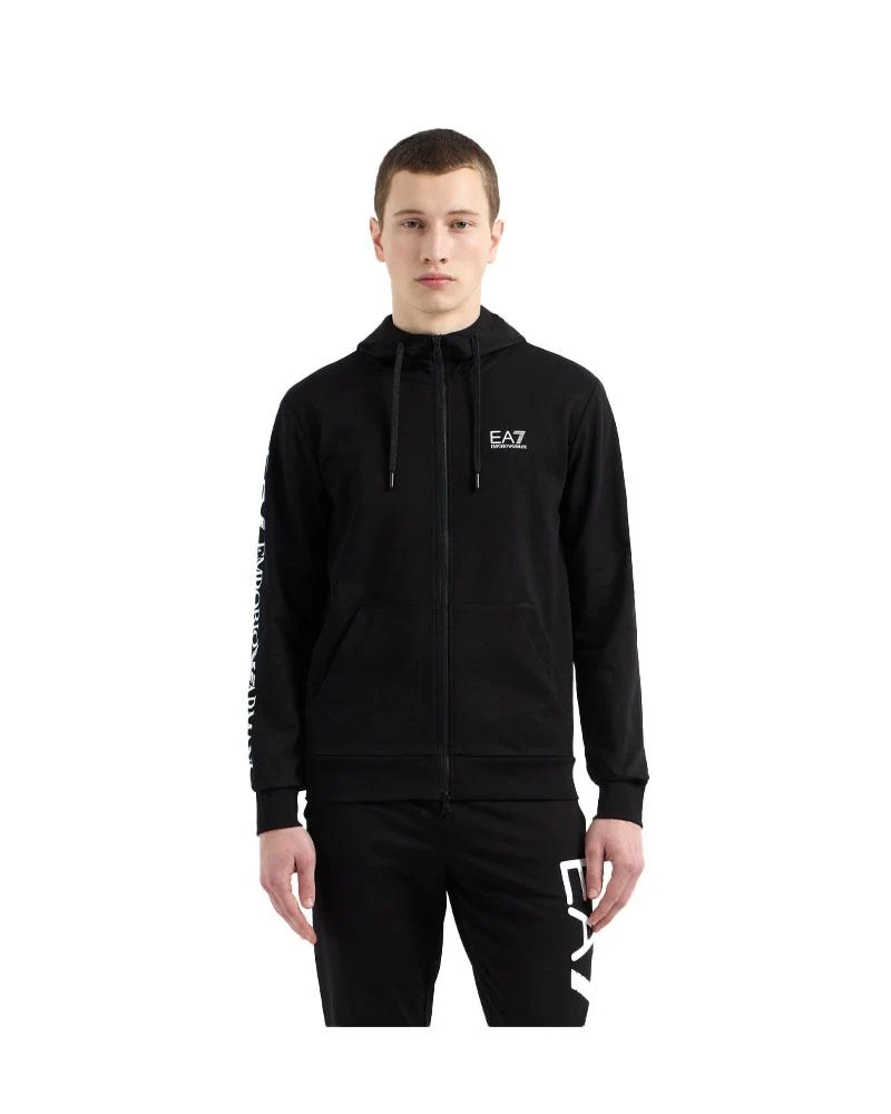 Felpa Uomo con Cappuccio Logo Series in Cotone