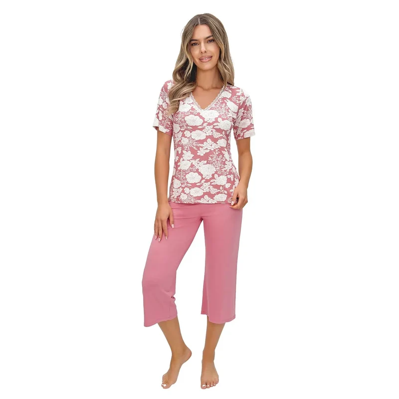Pyjama femme viscose dentelle élégant confortable sommeil détente Pologne