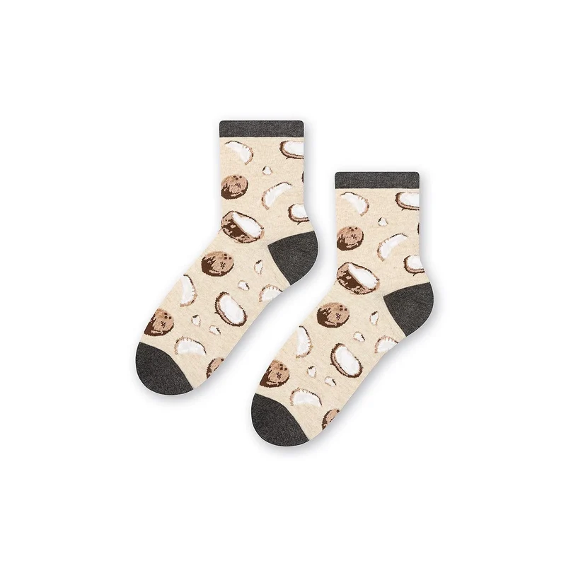 Chaussettes cheville coton noix de coco confort femme style quotidien