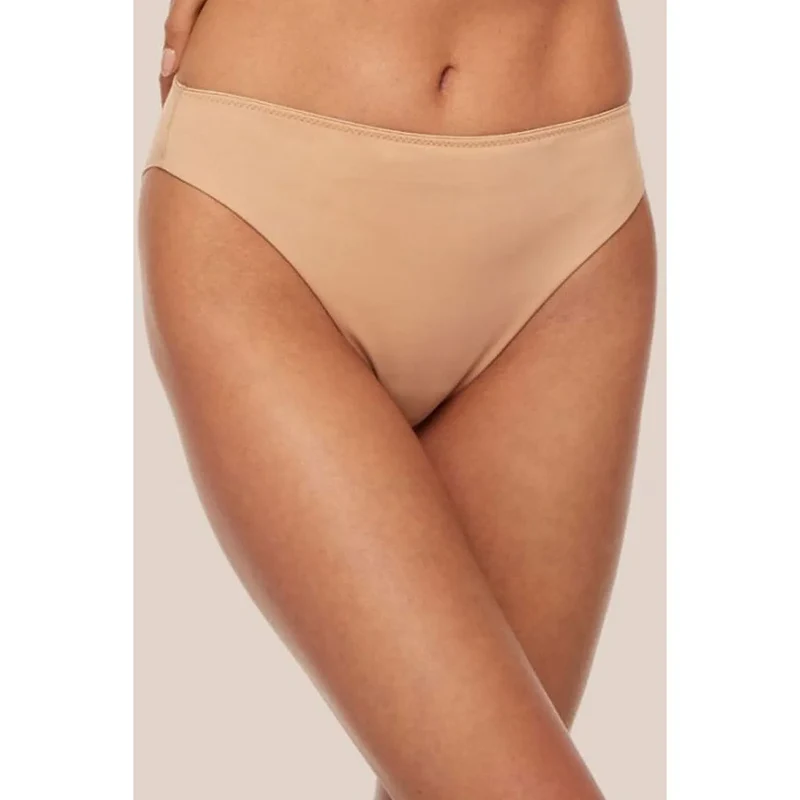 Culottes brésiliennes beiges confort invisibles tulle coton Kinga 226772