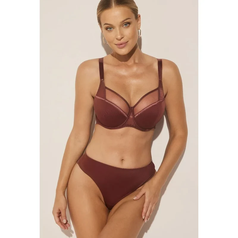 Culottes brésiliennes brunes confort silhouette féminine tissu doux hygiène femmes