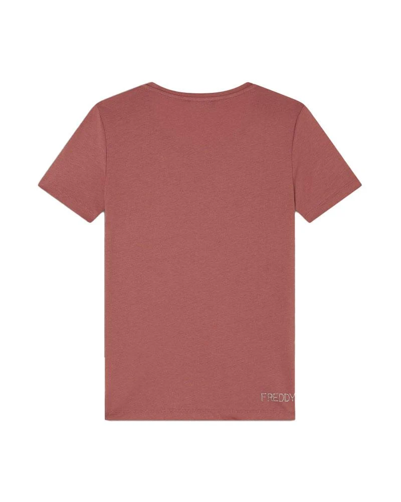 T-shirt Donna Jersey modal Dettagli Strass