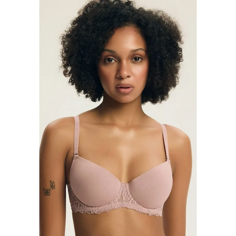 Soutien-gorge push-up élégant confortable bonnets renforcés bretelles amovibles
