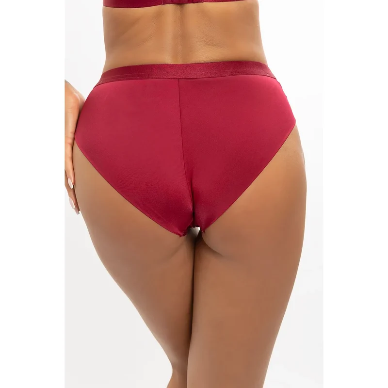 Culotte bourgogne microfibre douce maille délicate Axami model 222837
