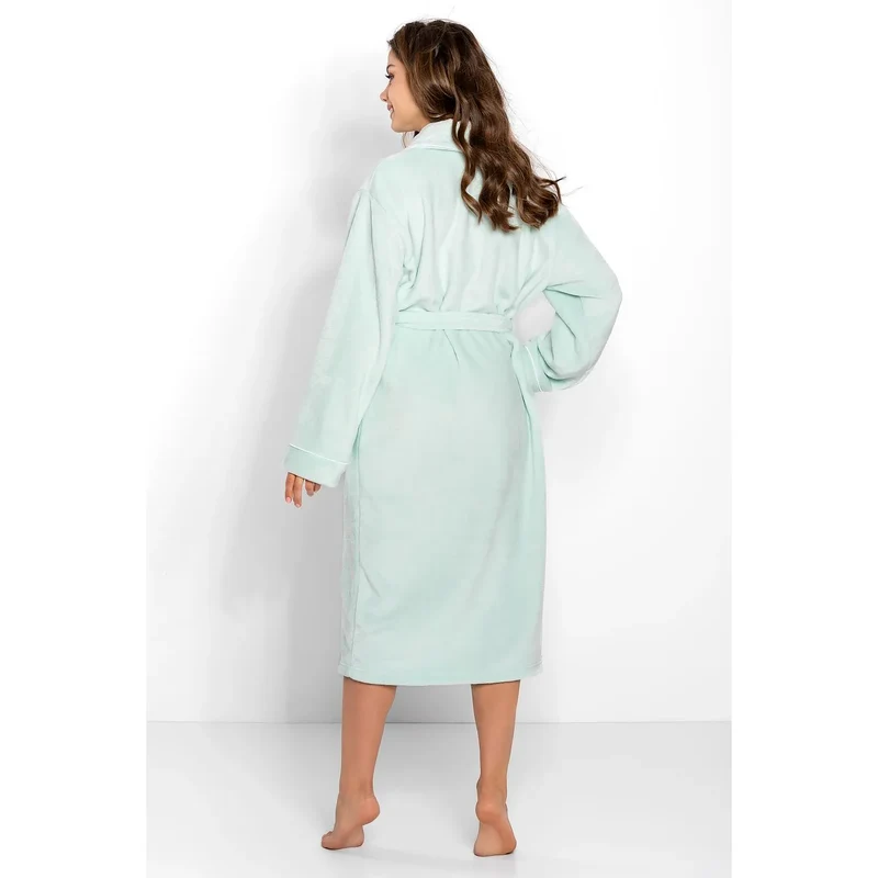 Peignoir doux haute qualité manches longues poches cadeau Momenti Per Me