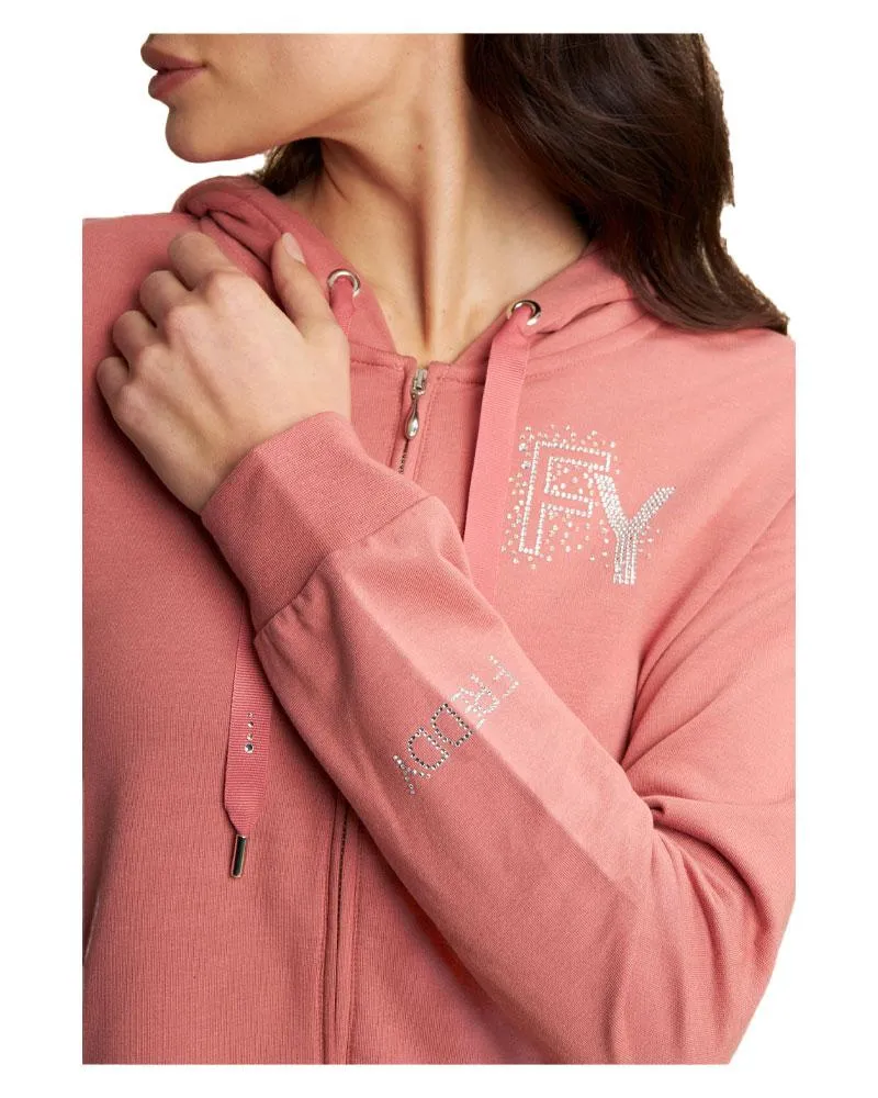 Felpa Donna Logo FY in Strass