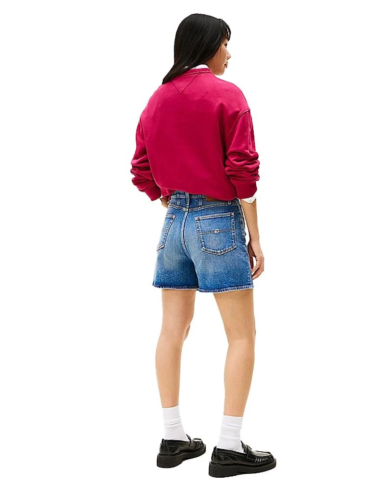 Shorts Donna Mom Regular Fit In Denim