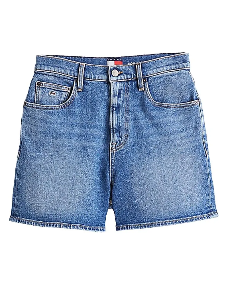Shorts Donna Mom Regular Fit In Denim